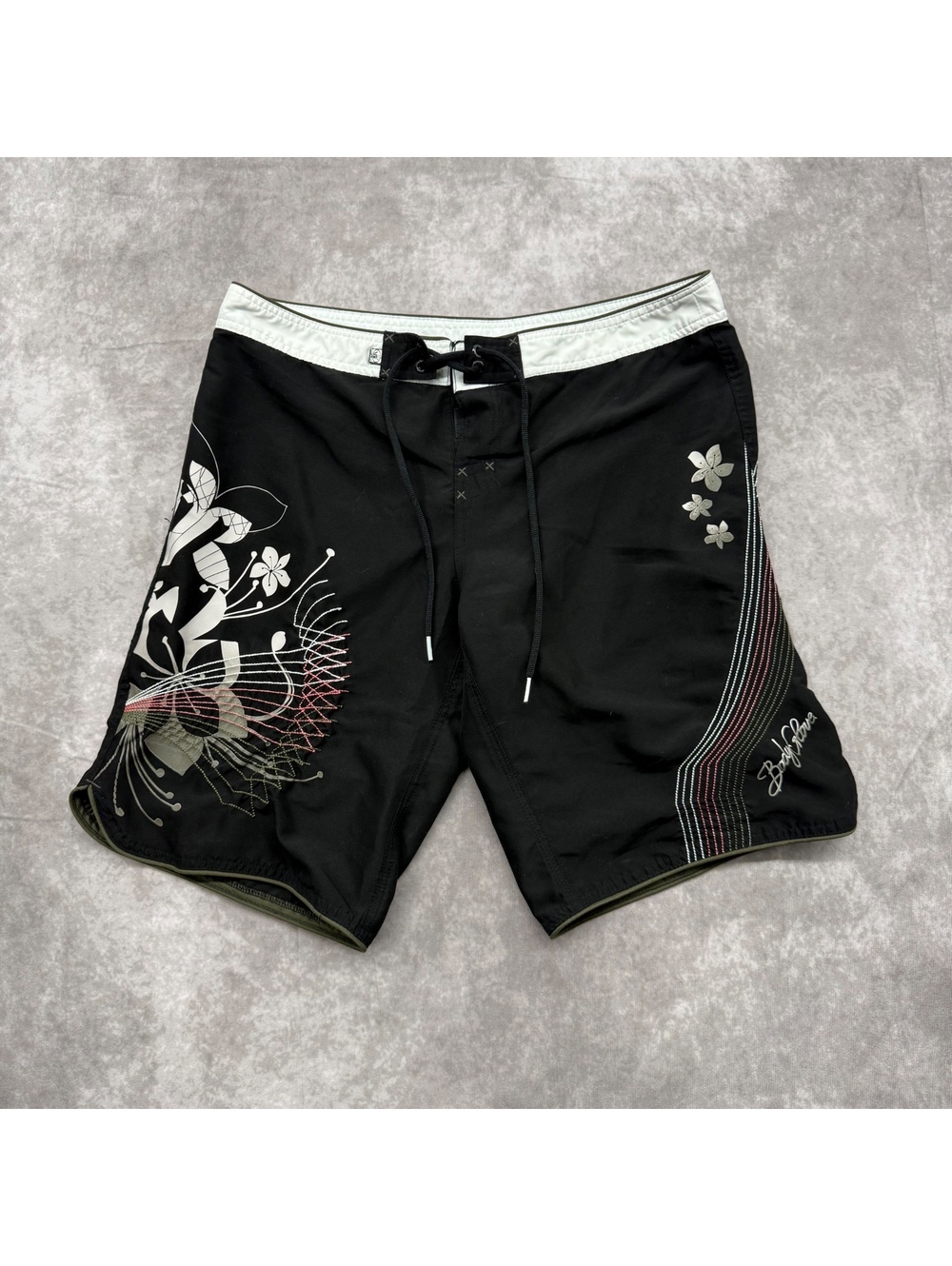 Body Glove Womens Y2K Floral Graphic Surf Boardshorts Medium